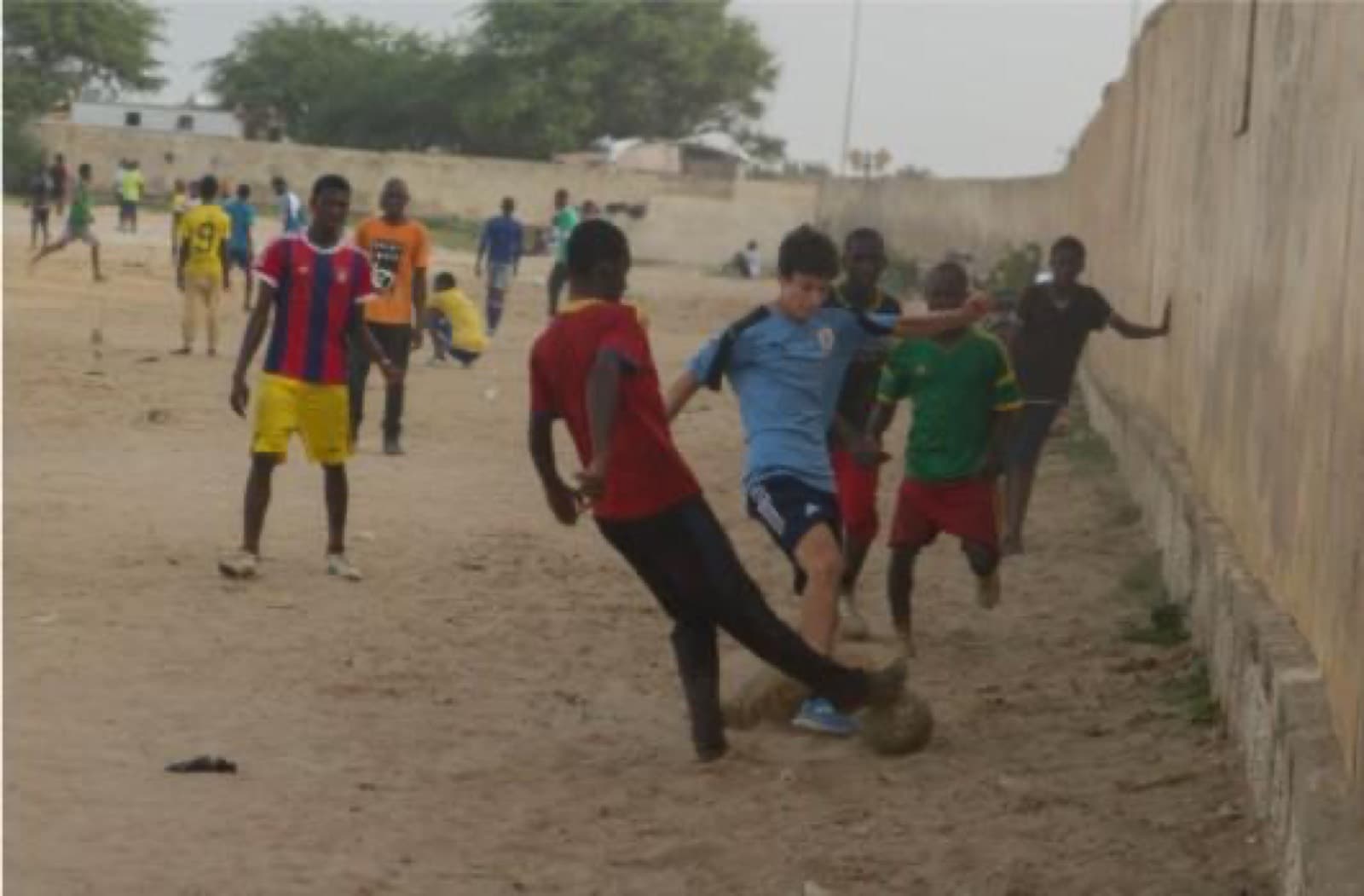 Alec playing soccer before later redirecting his time toward aviation