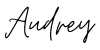 Audrey's signature